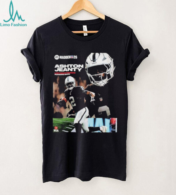 Ashton Jeanty Las Vegas Raiders Rookie Debut Madden NFL 26 American Football 2026 shirt