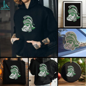 Awesome Michigan State University Spartans Big Head Logo T Shirt