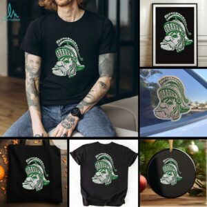 Awesome Michigan State University Spartans Big Head Logo T Shirt