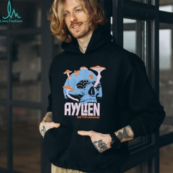 Ayylien See The Universe Skull Shirt