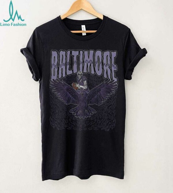 Baltimore Football Skull Vintage Shirt