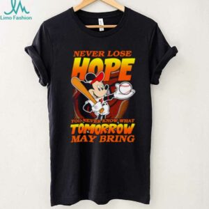 Baltimore Orioles Baseball Mickey Disney Never Lose Hope shirt