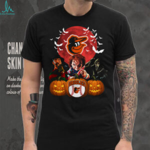 Baltimore Orioles Halloween Horror Mashup T Shirt