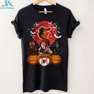 Baltimore Orioles Halloween Horror Mashup T Shirt