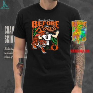 Bengal Jim and friends before the roar Joe Burrow Cincinnati Bengals shirt