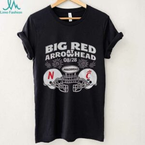 Big red Arrowhead football Nebraska Cornhuskers vs Cincinnati Bearcats NFL shirt