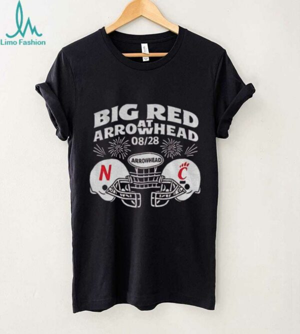 Big red Arrowhead football Nebraska Cornhuskers vs Cincinnati Bearcats NFL shirt