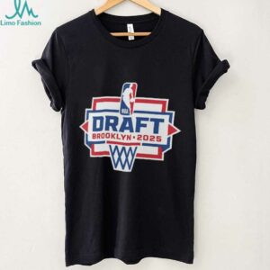 Black 2025 NBA Draft Logo T Shirt