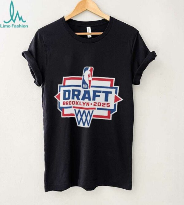 Black 2025 NBA Draft Logo T Shirt