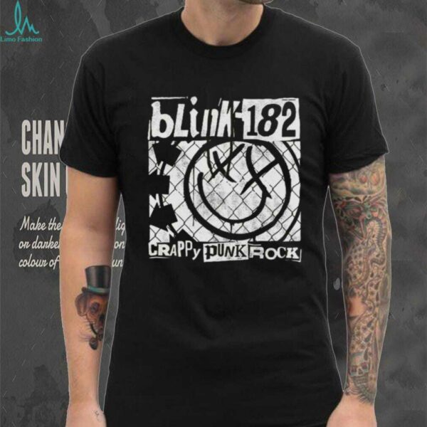 Blink 182 Crappy Punk Rock Smile Logo Tour Shirt