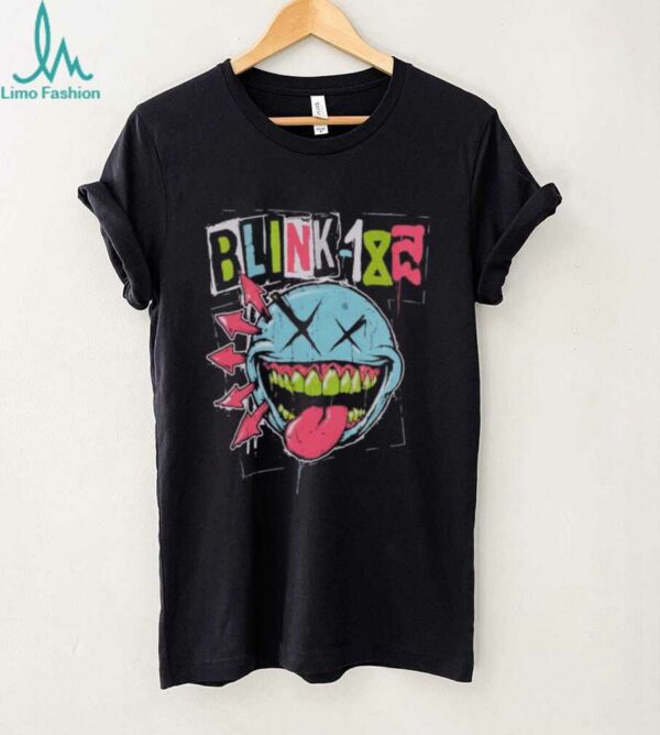 Blink 182 Green Teeth Smile Logo T Shirt