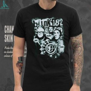 Blink 182 One More Time Green Portrait T Shirt