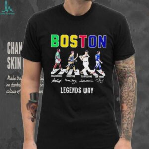 Boston sport legends way abbey road signature shirt