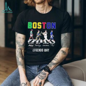 Boston sport legends way abbey road signature shirt