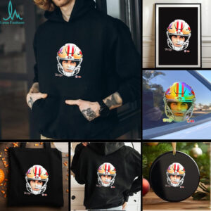 Brock Purdy San Francisco 49ers football helmet head player signature shirt