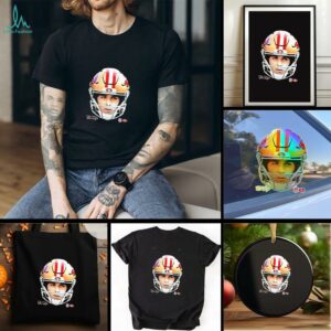 Brock Purdy San Francisco 49ers football helmet head player signature shirt