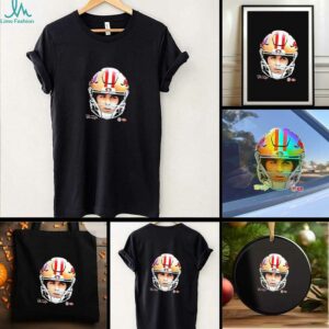 Brock Purdy San Francisco 49ers football helmet head player signature shirt