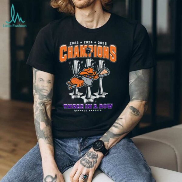 Buffalo Bandits Three In a Row NLL Championship Shirt