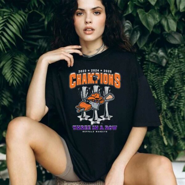 Buffalo Bandits Three In a Row NLL Championship Shirt