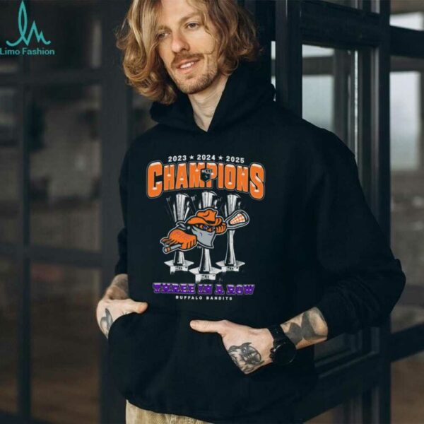 Buffalo Bandits Three In a Row NLL Championship Shirt