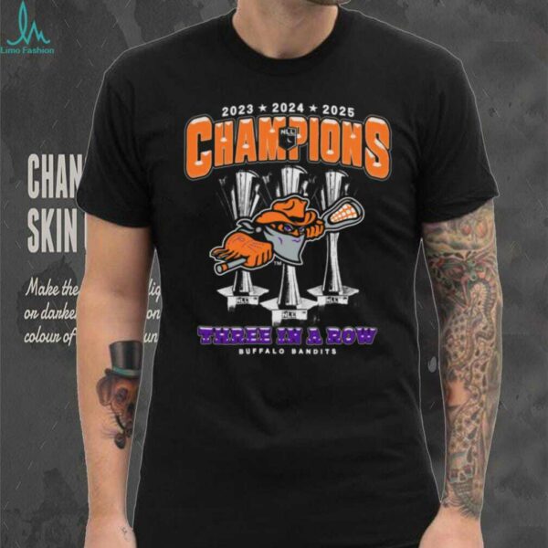 Buffalo Bandits Three In a Row NLL Championship Shirt