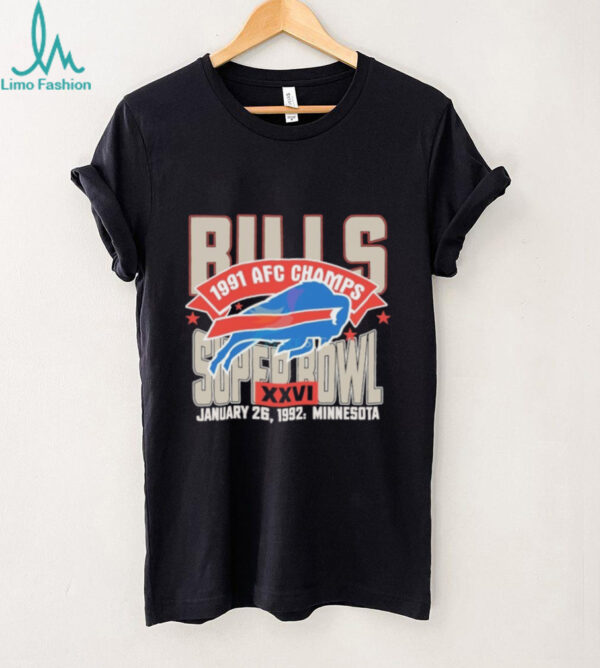Buffalo Bills 1991 Afc Champs Super Bowl Xxvi Minnesota Shirt