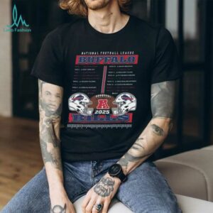Buffalo Bills 2025 NFL Schedule Shirt