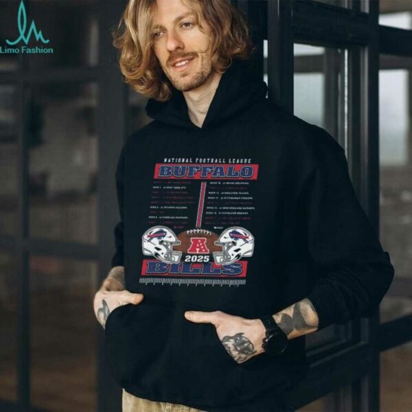Buffalo Bills 2025 NFL Schedule Shirt