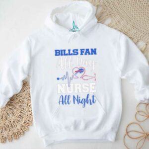 Buffalo Bills All Day Nurse All Night Heartbeat T shirts