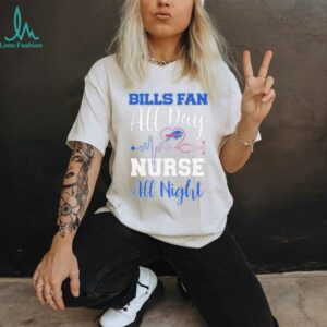 Buffalo Bills All Day Nurse All Night Heartbeat T shirts