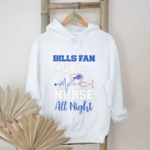 Buffalo Bills All Day Nurse All Night Heartbeat T shirts