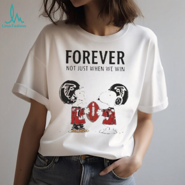 Charlie Brown Snoopy Detroit Lions Forever Not Just When We Win shirt