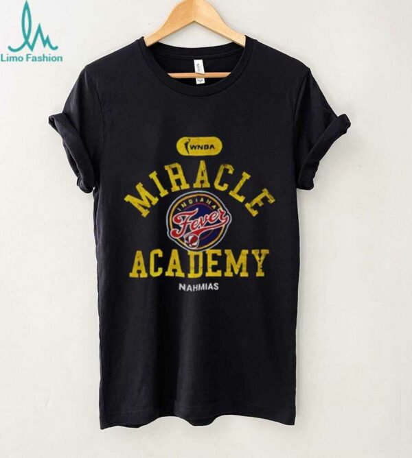 Caitlin Clark wearing Indiana Fever Miracle Academy WNBA Basketball shirt
