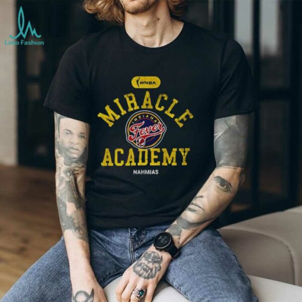 Caitlin Clark wearing Indiana Fever Miracle Academy WNBA Basketball shirt