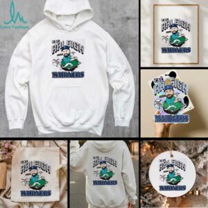 Cal Raleigh caricature swing Seattle Mariners shirt