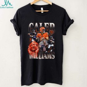 Caleb Williams Black Chicago Bears Notorious Graphic T Shirt