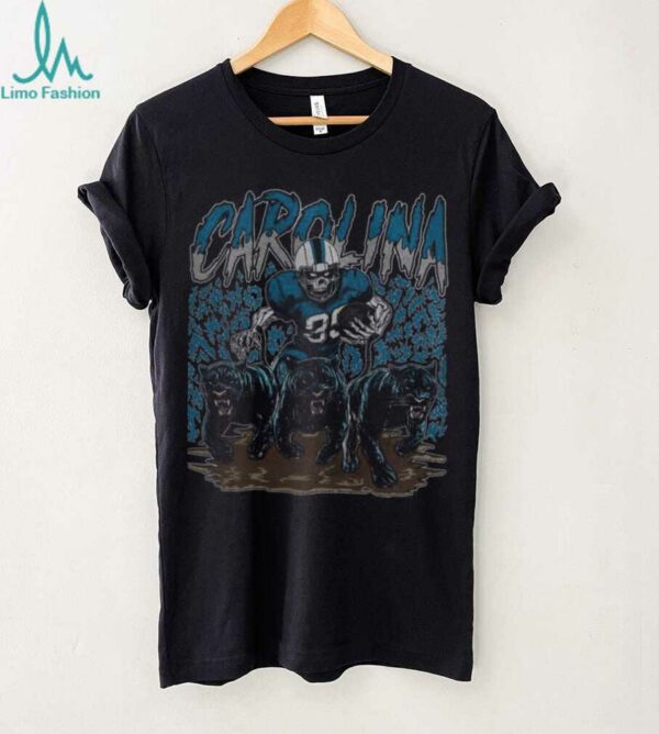 Carolina Panther Football Skull Vintage Shirt