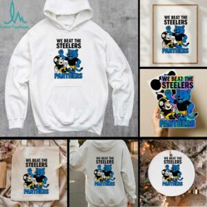 Carolina Panthers We beat the Pittsburgh Steelers NFL 2025 cartoon shirt