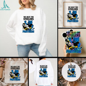 Carolina Panthers We beat the Pittsburgh Steelers NFL 2025 cartoon shirt