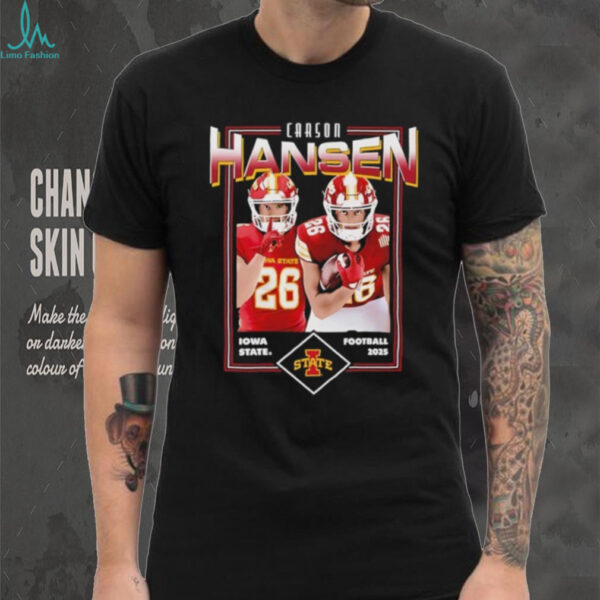 Carson Hansen Iowa State Cyclones cards caroon shirt
