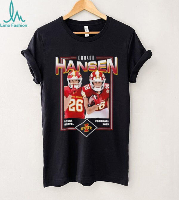 Carson Hansen Iowa State Cyclones cards caroon shirt