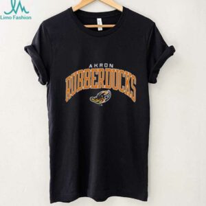 Champion Akron RubberDucks Black Jersey Short Sleeve T Shirt