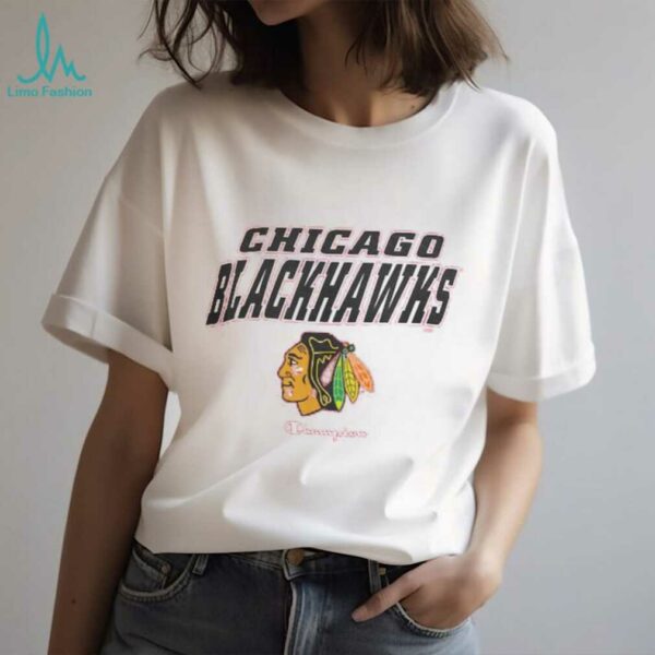 Champion Red Chicago Blackhawks T Shirt