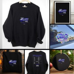 Chase Elliott Hendrick Motorsports team collection 2026 schedule shirt