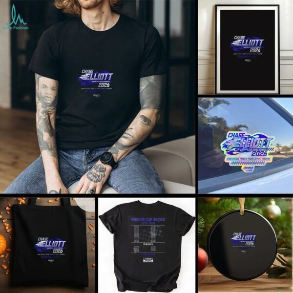 Chase Elliott Hendrick Motorsports team collection 2026 schedule shirt