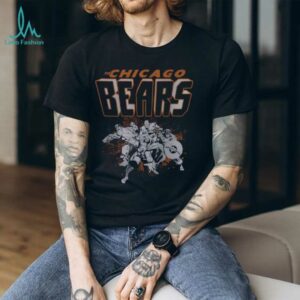 Chicago Bears Marvel Avengers Junk Food Navy Men's T Shirt