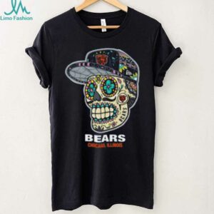 Chicago Bears Navy Sugar Skull T Shirt