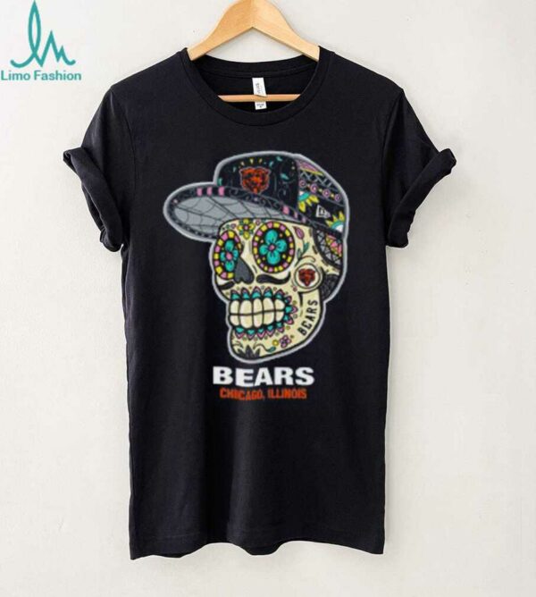 Chicago Bears Navy Sugar Skull T Shirt