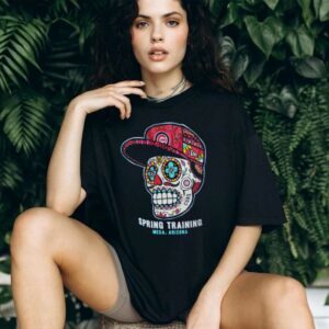Chicago Cubs Skull Spring Training Mesa, AZ Royal New Era T Shirt