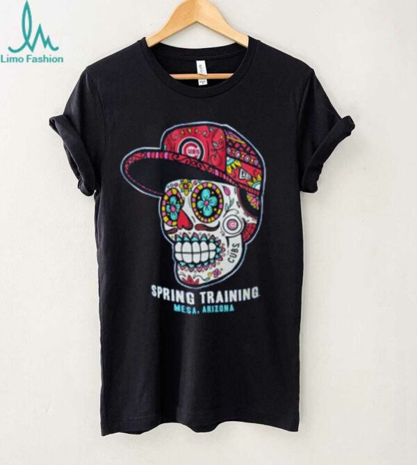 Chicago Cubs Skull Spring Training Mesa, AZ Royal New Era T Shirt